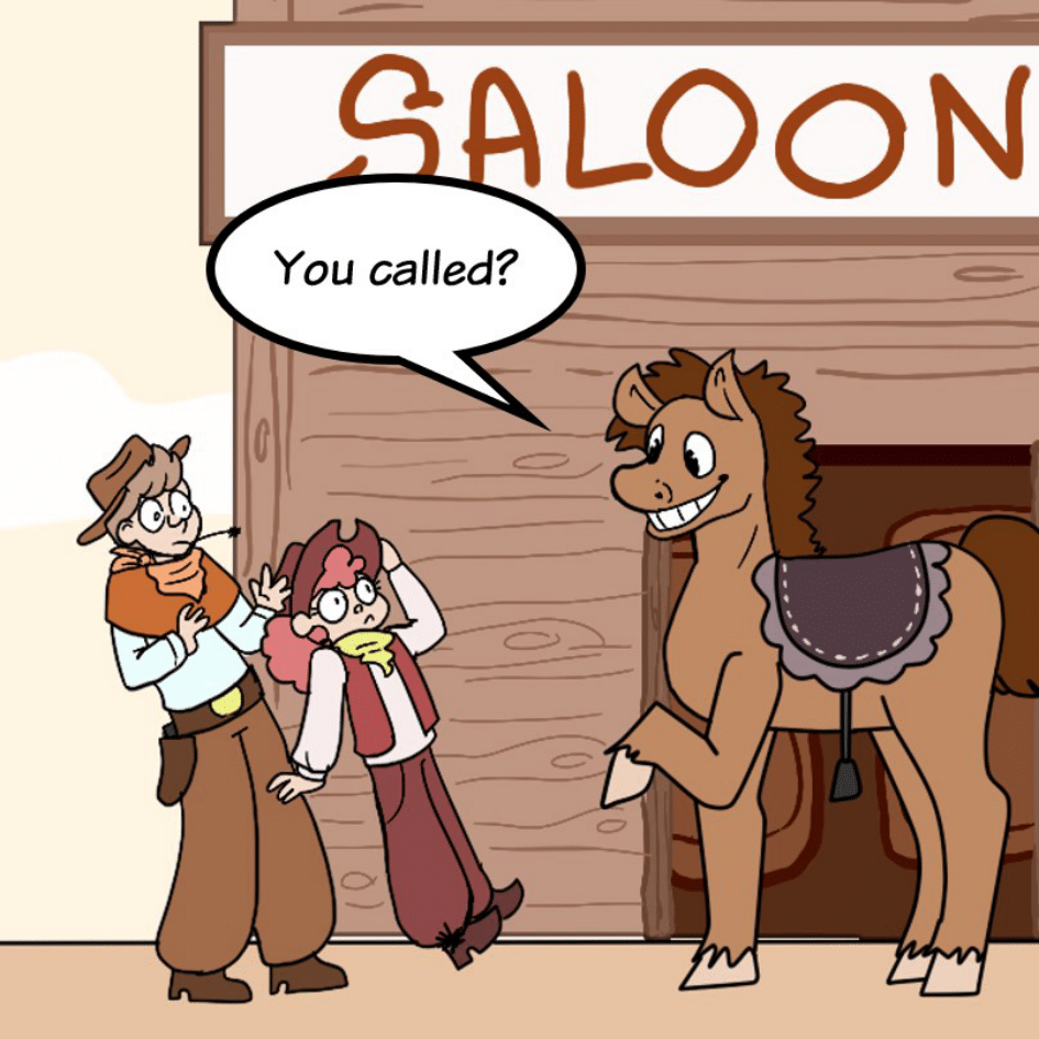 COMIC : PIP & JANE IN COWBOYLAND