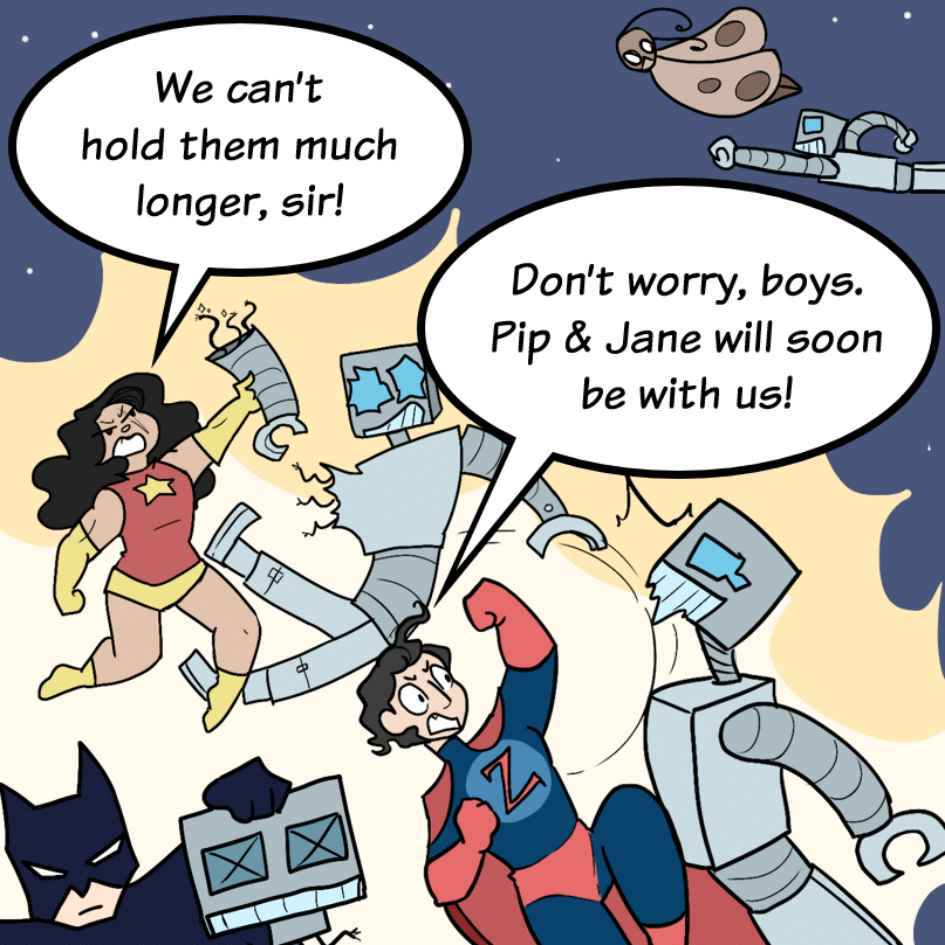 COMIC : PIP & JANE IN HEROLAND